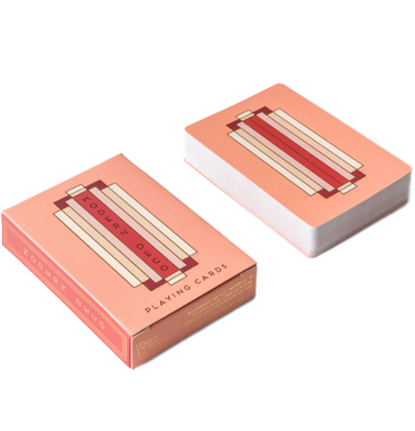 Terracotta Modern Deco Playing Cards