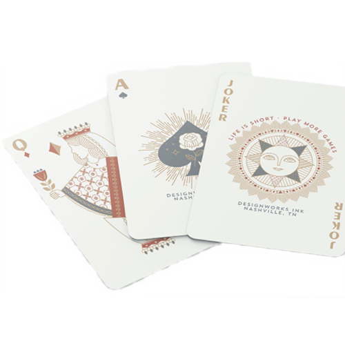 Terracotta Modern Deco Playing Cards