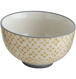 Hand-Stamped Stoneware Bowl