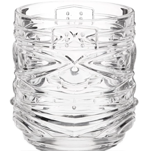 "Pacific Tiki" Double Old-Fashioned Glasses (Set of 2)