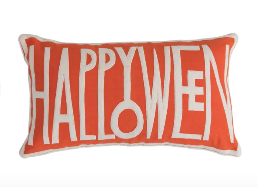HALLOWEEN - Happy Halloween Cotton Pillow