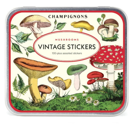 Tin of Stickers "Mushrooms"
