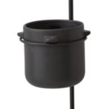 Cera Hanging Pots Trio with Wall Mount