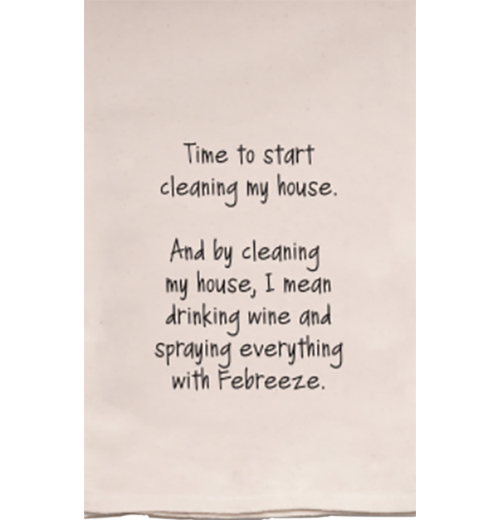 Time To Start Cleaning Tea Towel
