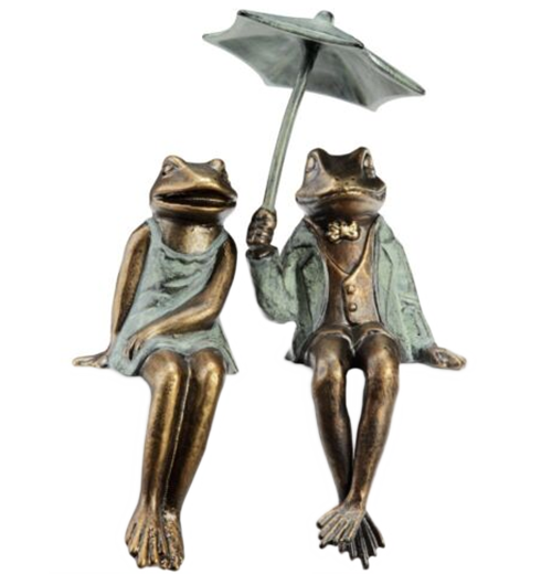 Sophisticated Frog Couple Shelf Sitter