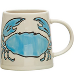 Stoneware Mug With Sea Life Image