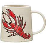 Stoneware Mug With Sea Life Image