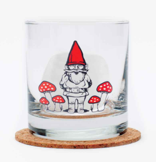 Gnome Rocks Glass