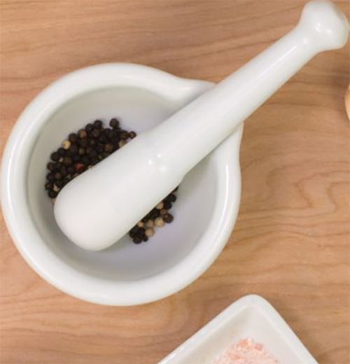 White Mortar &amp; Pestle