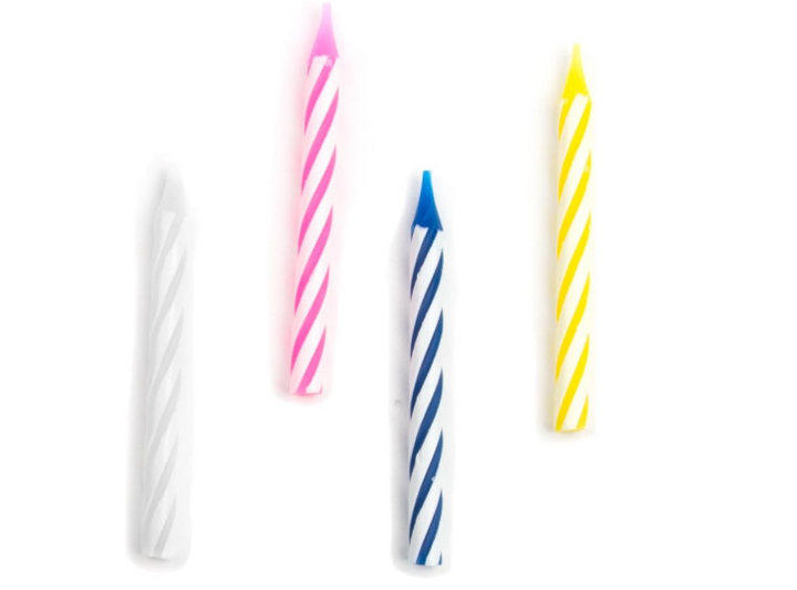 Multi Color Birthday Candles