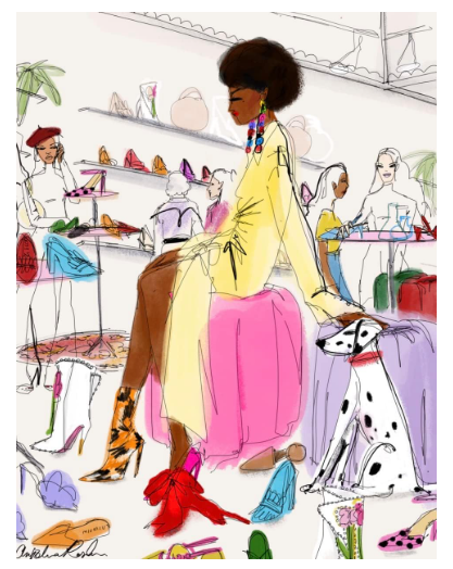 Anjelica Roselyn Dariah, Shoe Shopping 800 Piece Jigsaw Puzzle