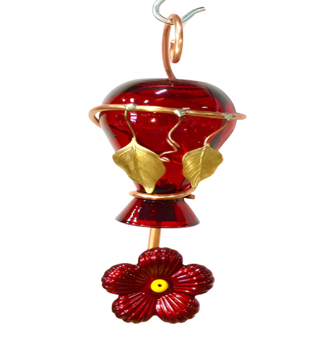 Ruby Droplet Hummingbird Feeder