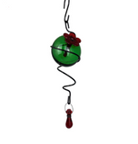 "Hanging Droplet Spiral" Blown Glass Hummingbird Feeder