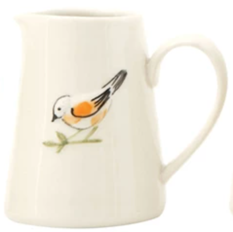 White Stoneware Creamer