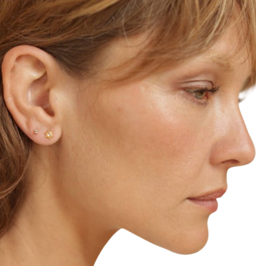 Starburst Stud Earrings: Turquoise