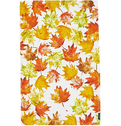 THANKSGIVING Fall Leaves Tea Towel
