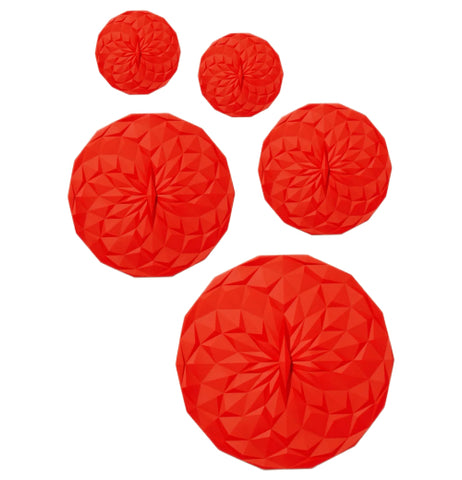 Suction Lid Red Assorted Sizes