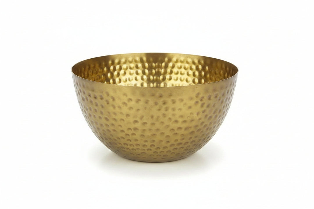 Hammered Brass Decorative Bowl