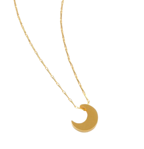 Tiny Crescent Moon Necklace