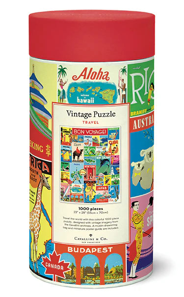 Vintage Travel 1000-Piece Puzzle