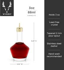Bitters Bottle with Gold Dasher Top