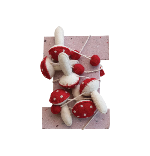 Wool Felt Mushrooms