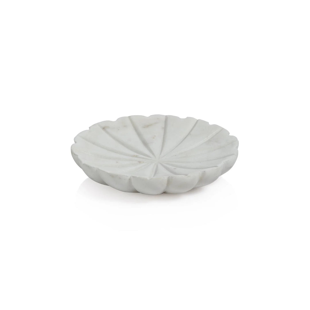 White Marble Dish, Small