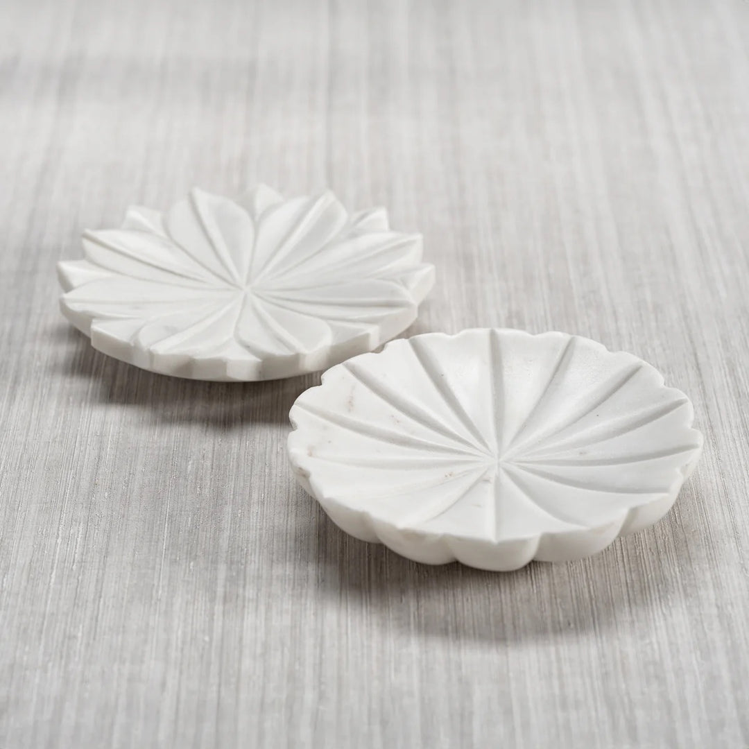 White Marble Dish, Small