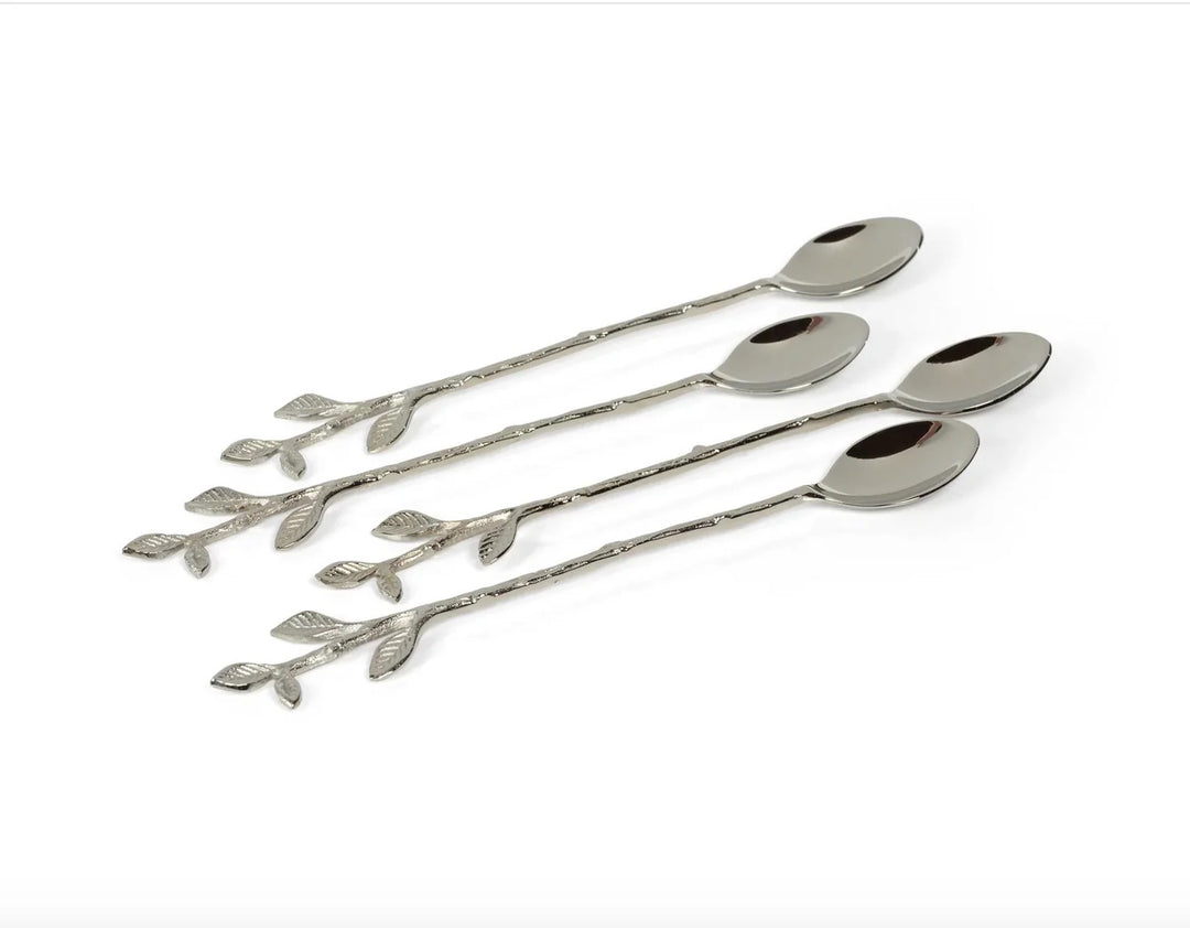 "Silver Leaf" Cocktail Spoon