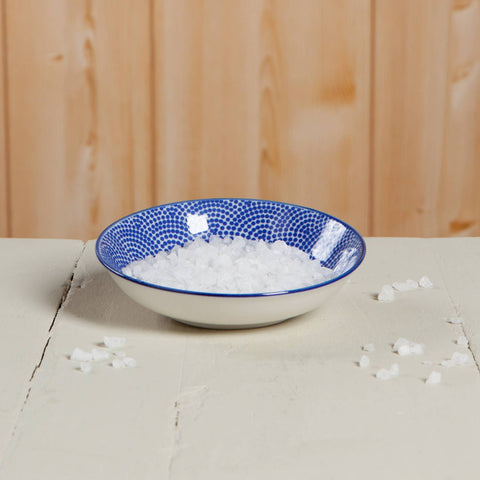 Blue Waves Porcelain Dip Bowl