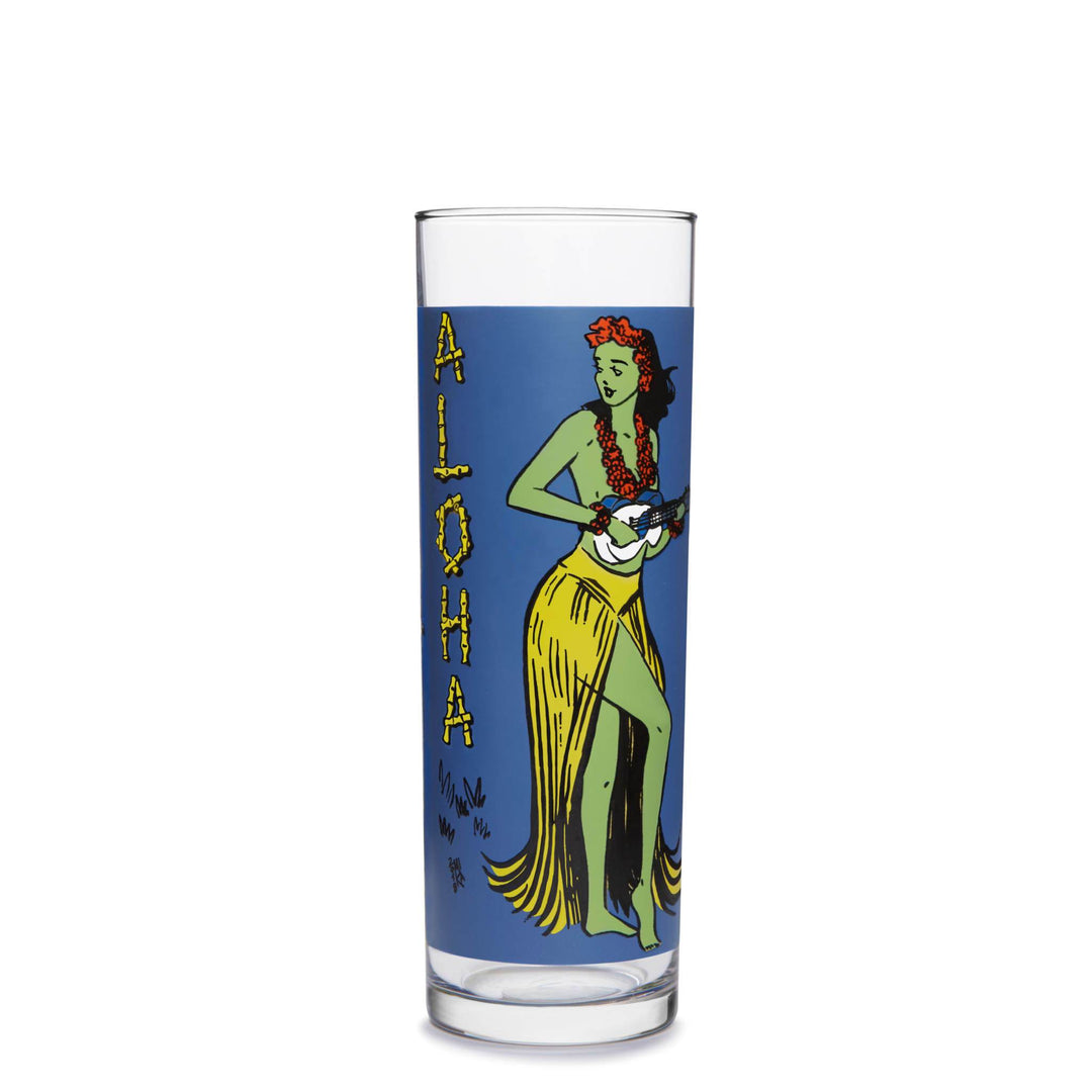Libbey Tiki Kahiko Zombie Glass, Blue