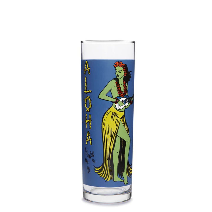 Libbey Tiki Kahiko Zombie Glass, Blue