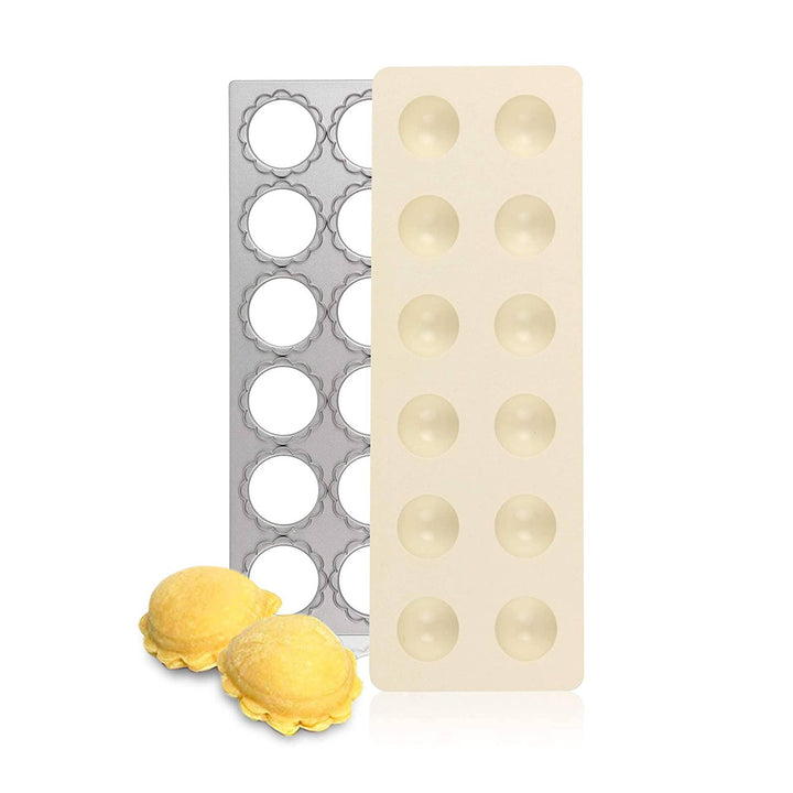 Fox Run Flower Shaped Ravioli Maker, 12 Molds, 12" x 3" x 1"
