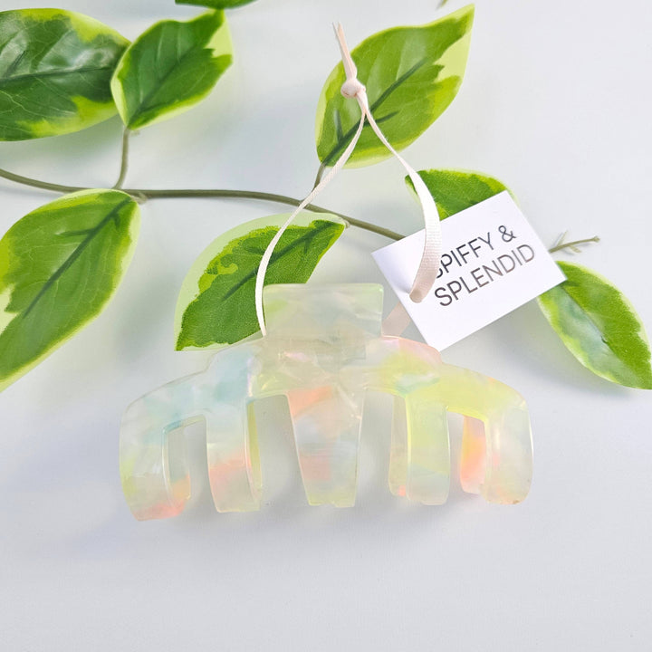 Catherine Hair Claw - Iridescent Neon