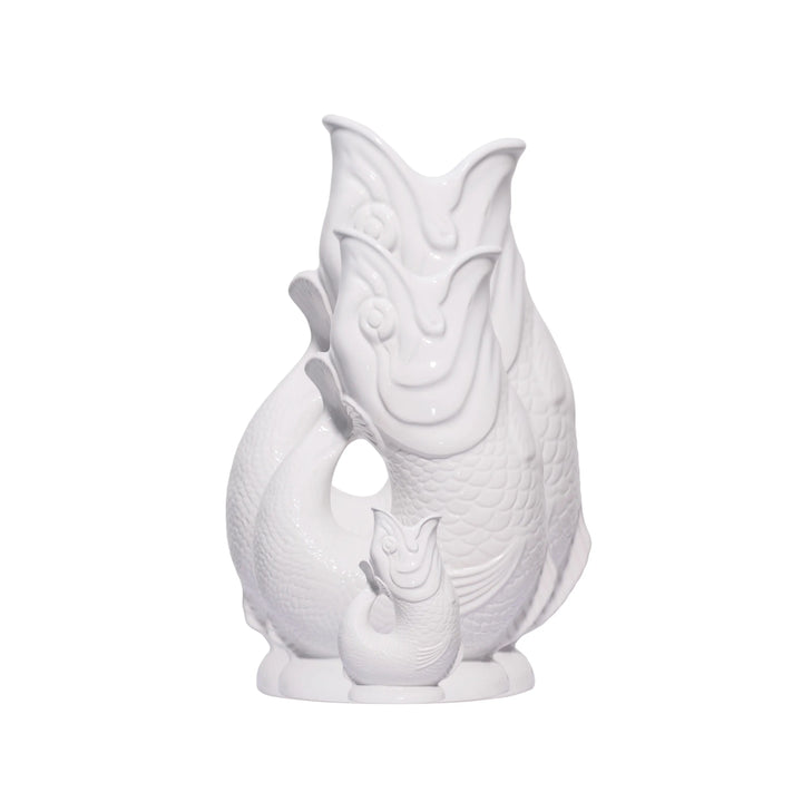 White Gluggle Jug: Extra Large
