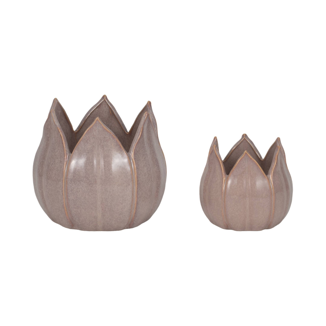 Ceramic Sculpted Petal Planter