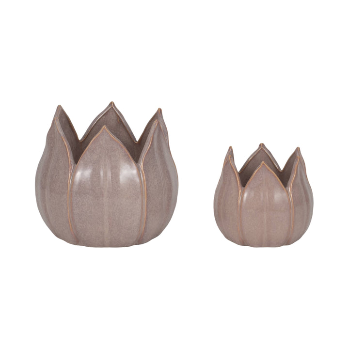 Ceramic Sculpted Petal Planter
