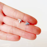 Rhaphidophora Decursiva Plant Studs | Hypoallergenic: Stainless Steel