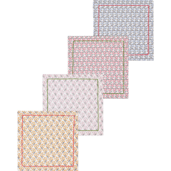 Bouquet Cocktail Napkins Set of 4: Multi-Colored