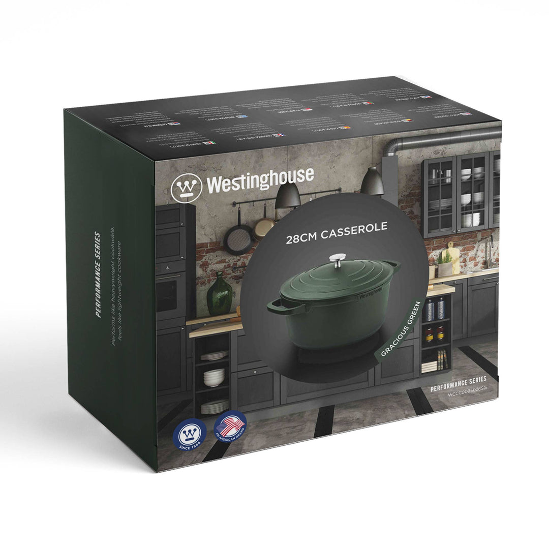 Westinghouse 11-Inch Casserole with Lid - Performance Series: Blue