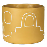 Desert Vista Cachepot, Cement, Ochre - Lrg