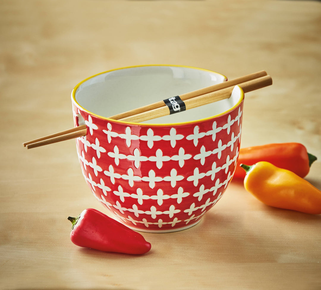 Yuki Noodle Bowl Orange Stoneware Everyday