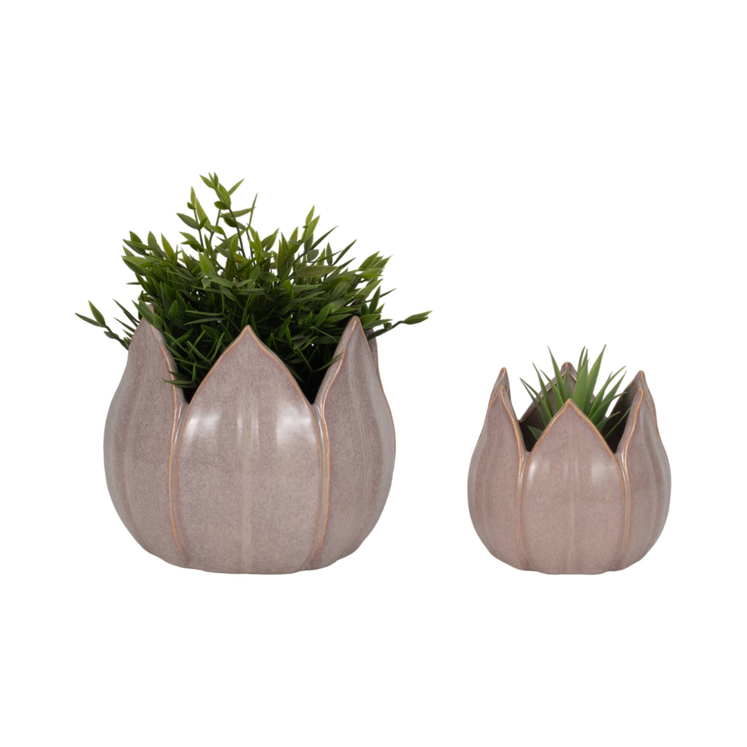 Ceramic Sculpted Petal Planter