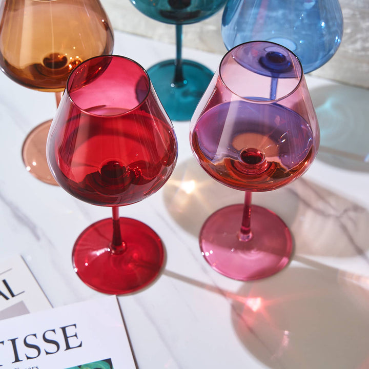 Khen Colored Crystal Wine Glass