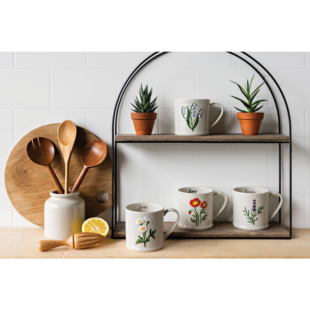 Poppy Embossed Mug