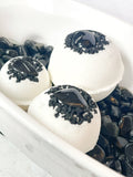 Obsidian & Black Lava Salt Bath Bomb: Medium