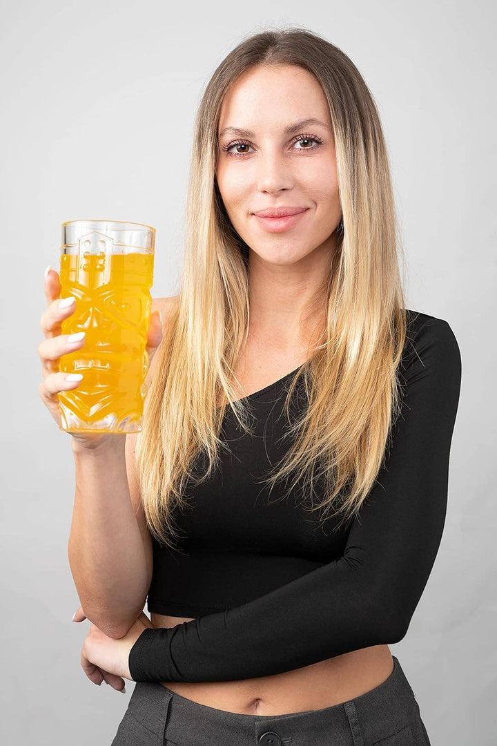 Clear Tiki Glasses -15oz (1pc)