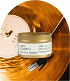 Vinyl Records (Black Oud) Candle: 7.8 oz Glass Jar