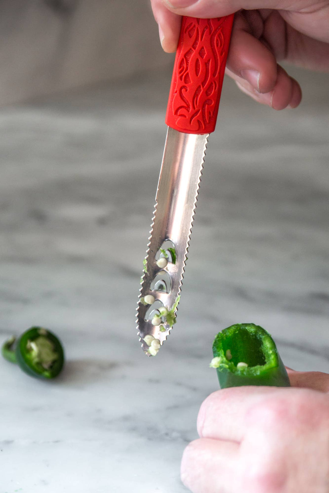 Outset Jalapeño Corer, Stainless Steel, 8"