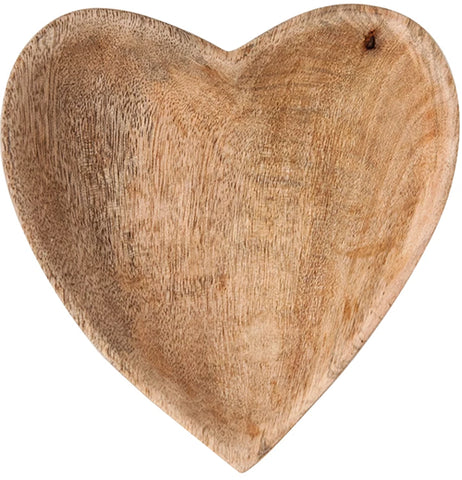Mango Wood Heart Bowl